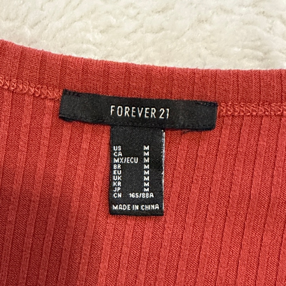 Forever 21 Rust Long Sleeve Dress - Picture 5 of 9